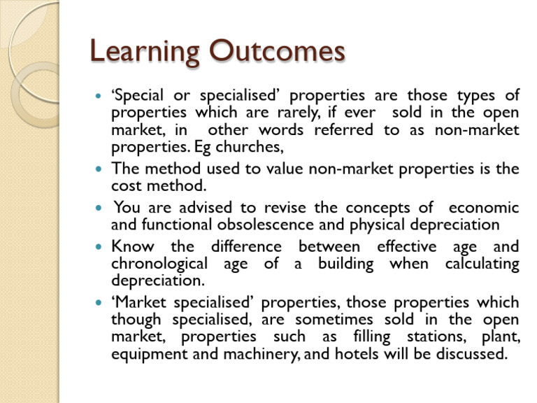 Learning Outcomes For Special Properties | PDF
