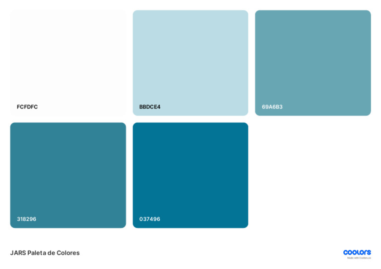 JARS Paleta de Colores | PDF