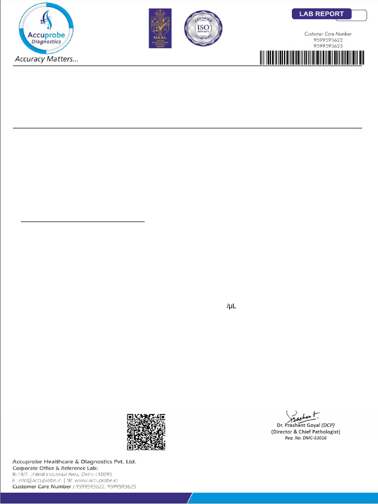 LabReportNew - 2025-04-02T180040.674 | PDF | White Blood Cell | Medical ...