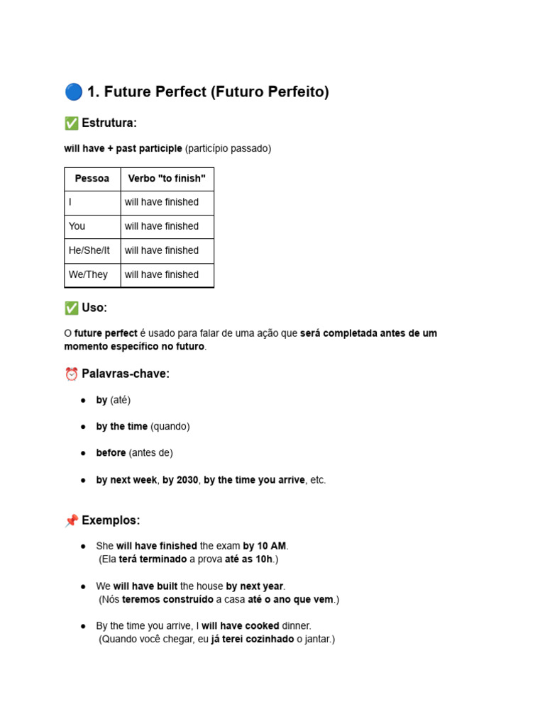 Future Perfect and Future Continous | PDF | Perfect (Grammar) | Linguistics
