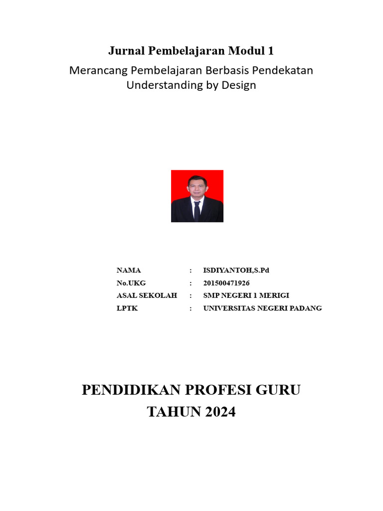 Jurnal Pembelajaran Modul 1 Isdiyantoh Prinsip Pengajaran Dan Asesmen | PDF