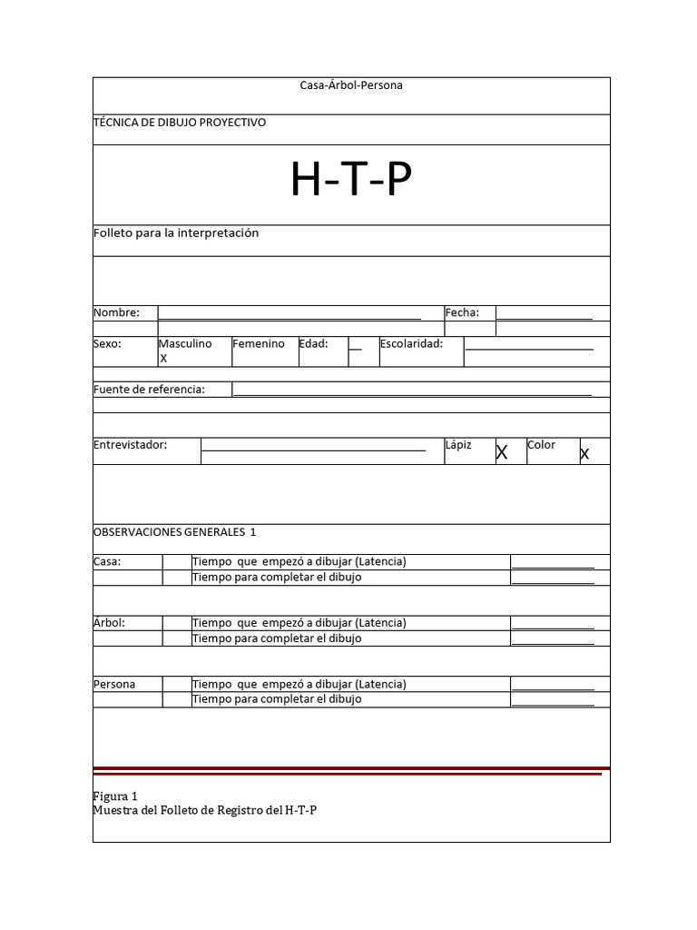 Interpretación del Dibujo H-T-P | PDF