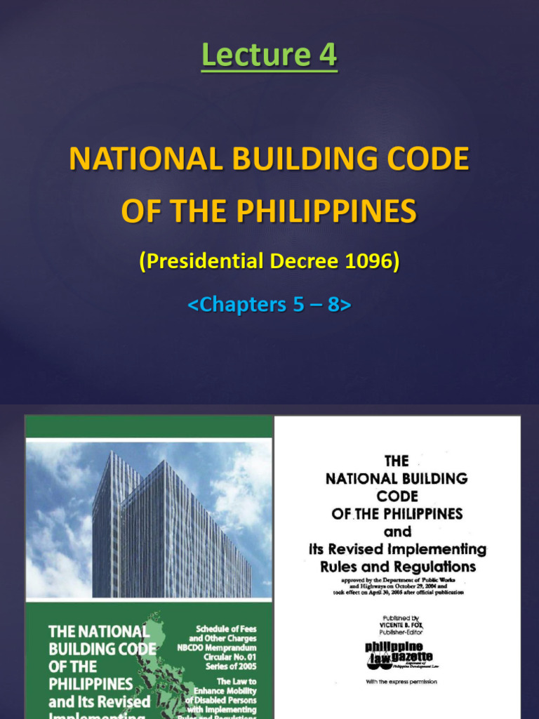 National Building Code of the Philippines: Chapters 5-8 | PDF ...