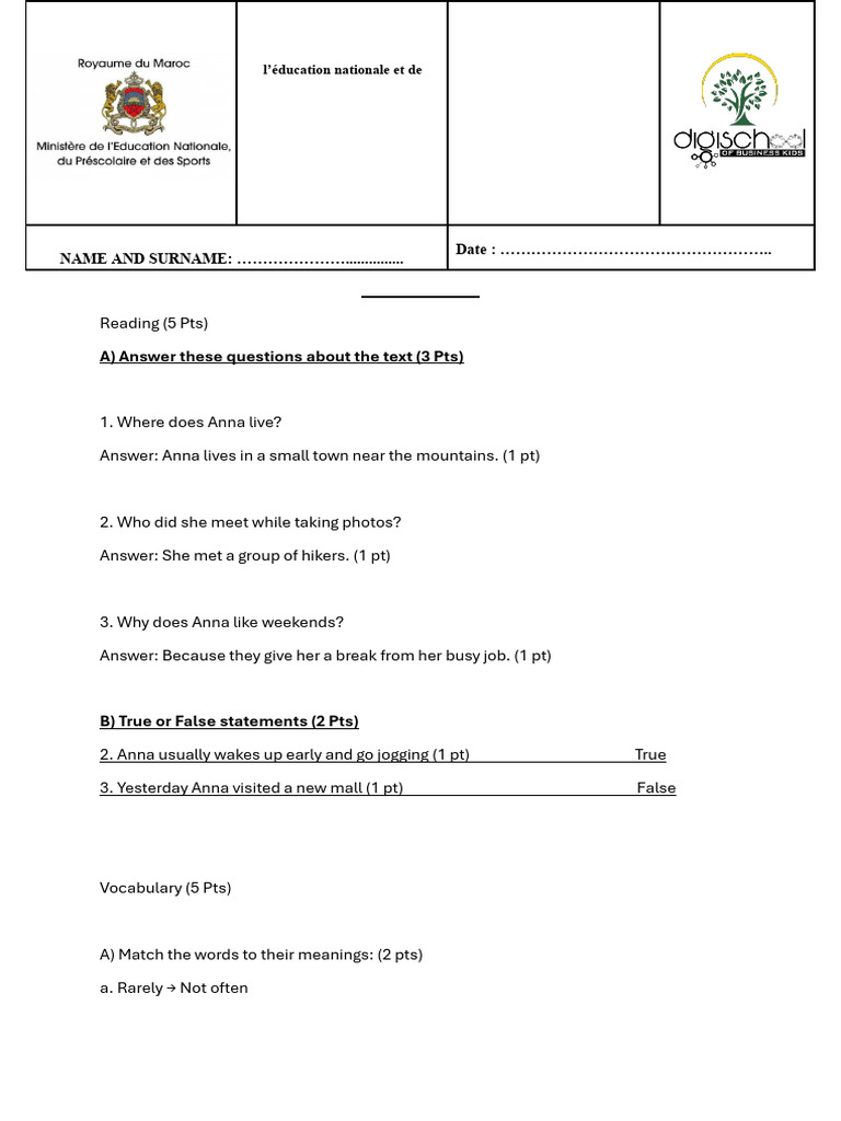 2 Local 1st Semester c9 Correction | PDF | Language Mechanics ...