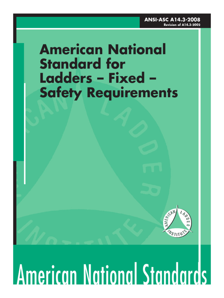 Fixed Ladder Safety Standards 2008 | PDF | Ladder | Structural Load