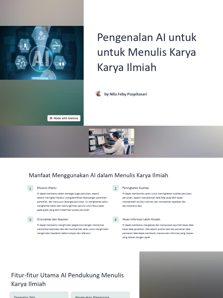 AI untuk Penulisan Karya Ilmiah | PDF