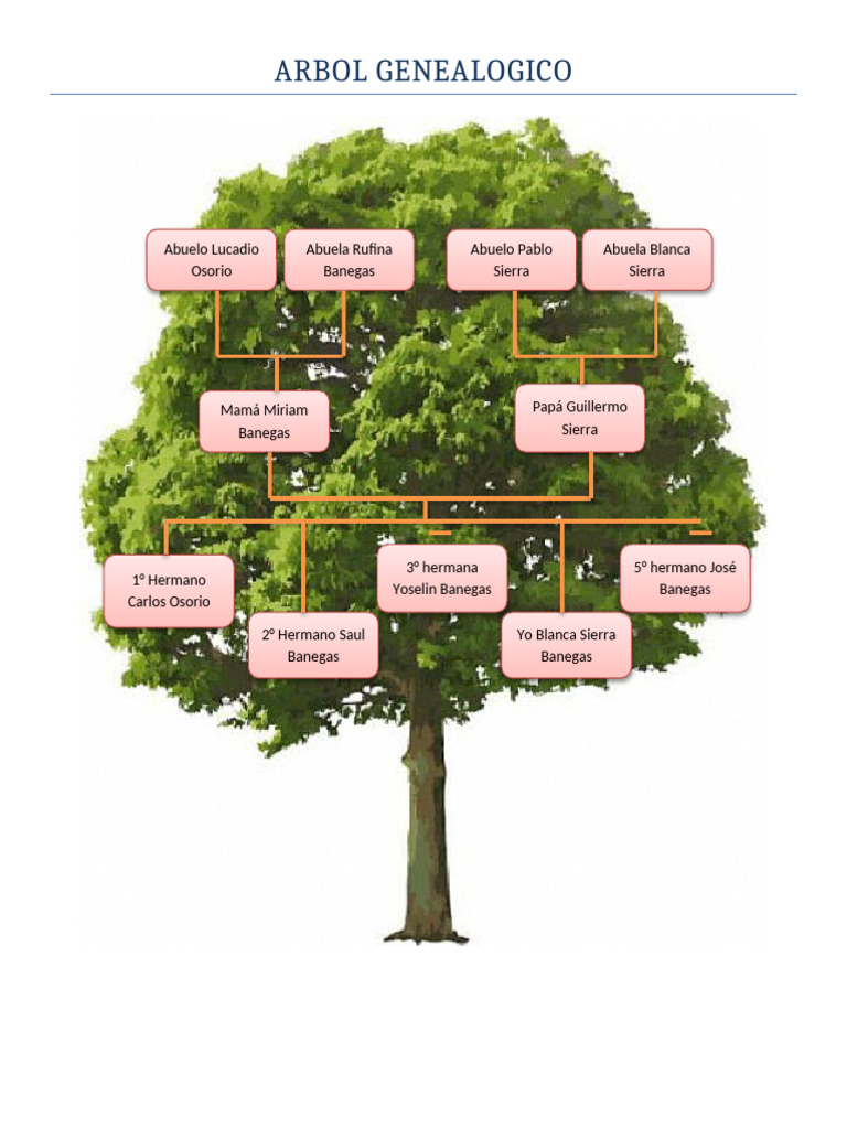 Árbol Genealógico de la Familia Banegas | PDF