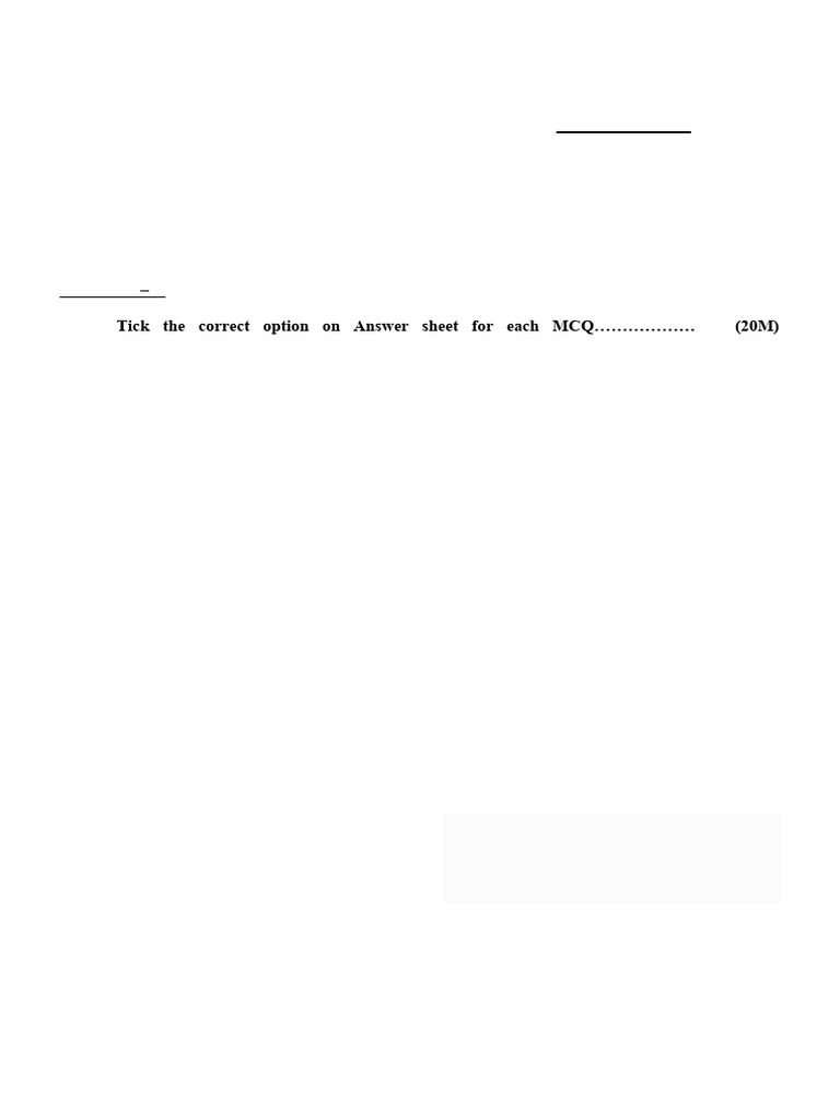 1st Term Theory Paper 2020 Batch | PDF | Human Leg | Knee