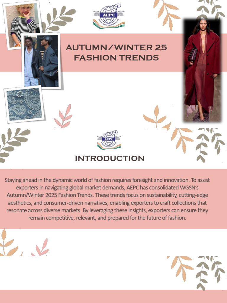 AW25 FASHION TRENDS INDIA - Apac Market | PDF | Yarn | Textiles