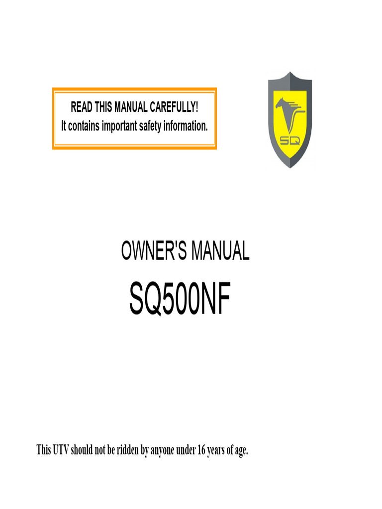 Manual Utv | PDF