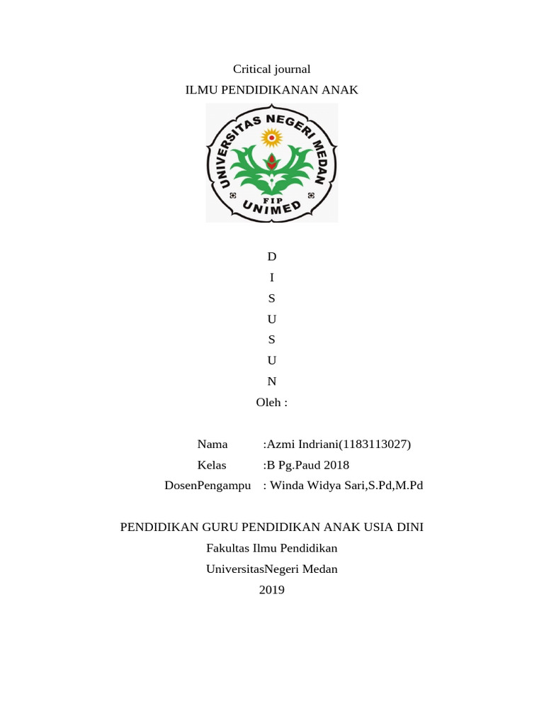 Review Jurnal Pendidikan Anak Usia Dini | PDF