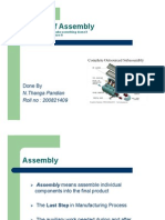 Design of Assembly: Done by