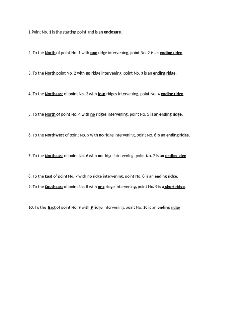 Ridge Point Navigation Guide | PDF
