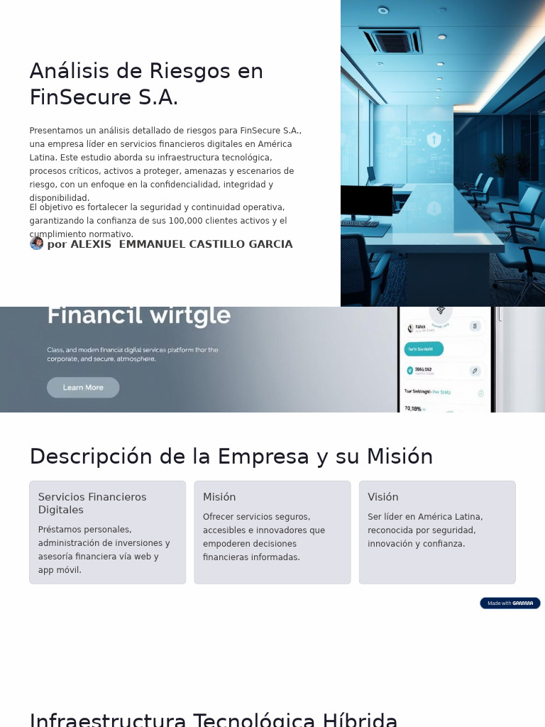 Análisis de Riesgos en FinSecure S.A. | PDF | La seguridad informática ...
