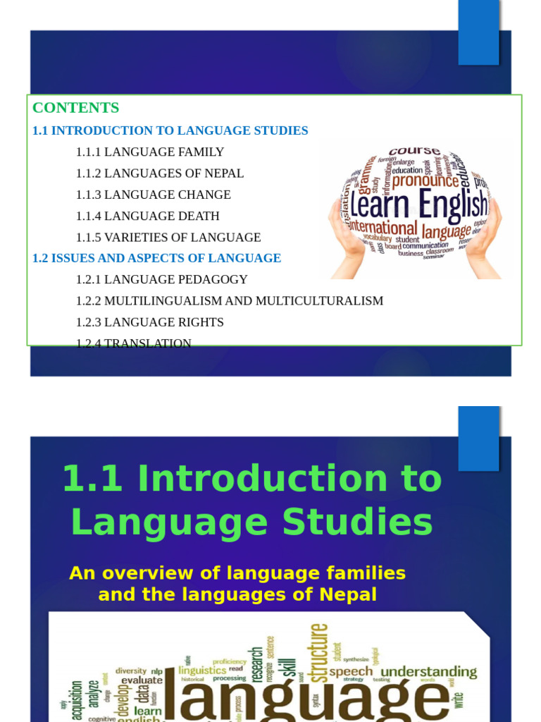 Unit-1-Introduction To Language Studies Detailed | PDF | Language ...