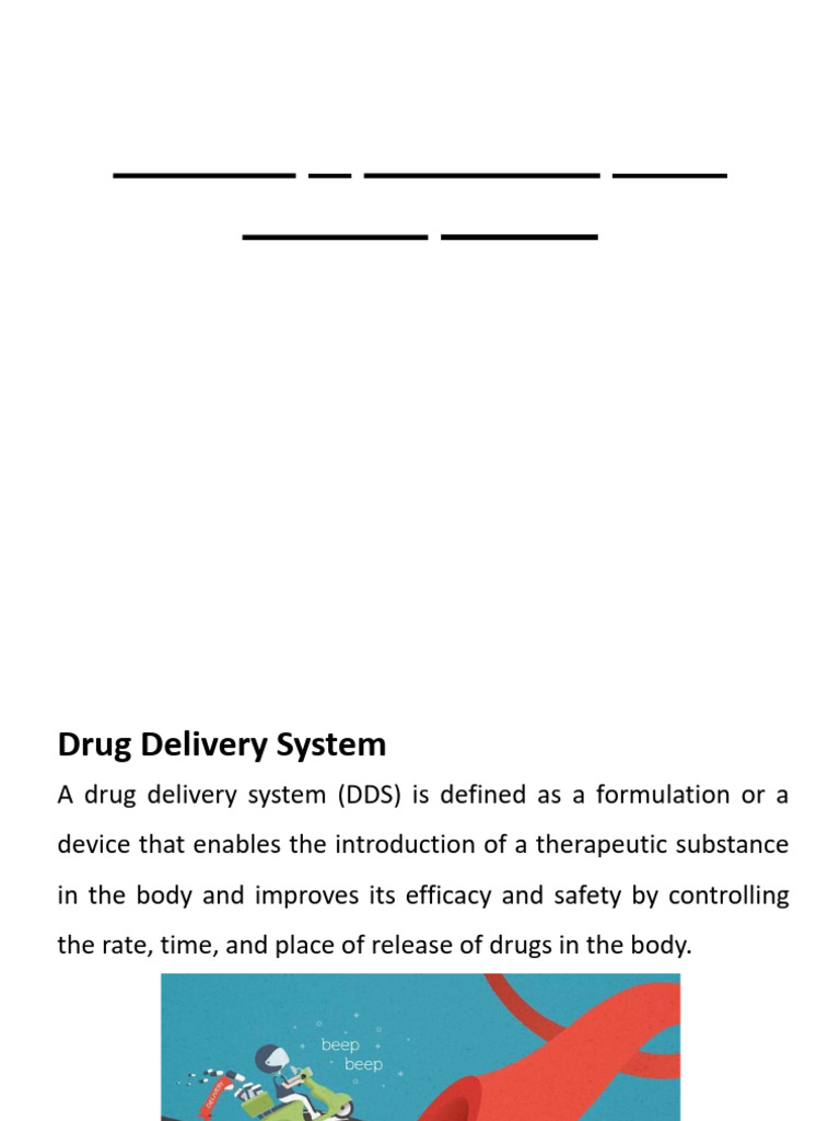 Controlled Drug Delivery System | PDF | Chemistry | Dose (Biochemistry)