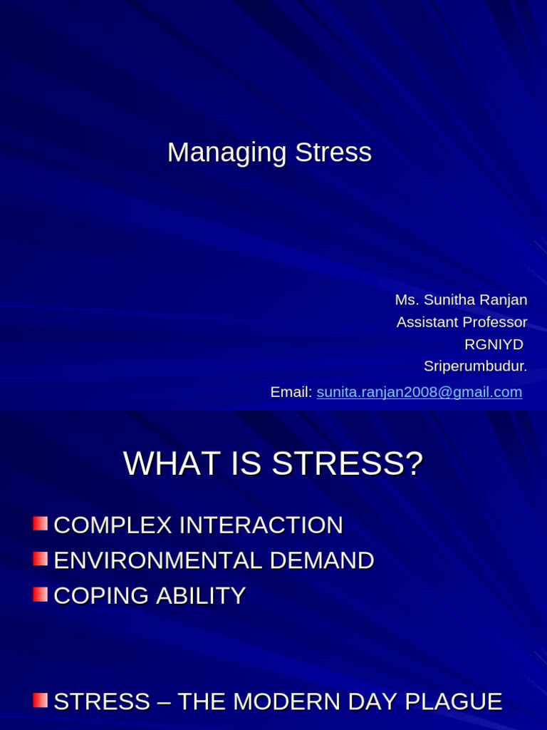Effective Stress Management Techniques | PDF | Stress (Biology) | Anger
