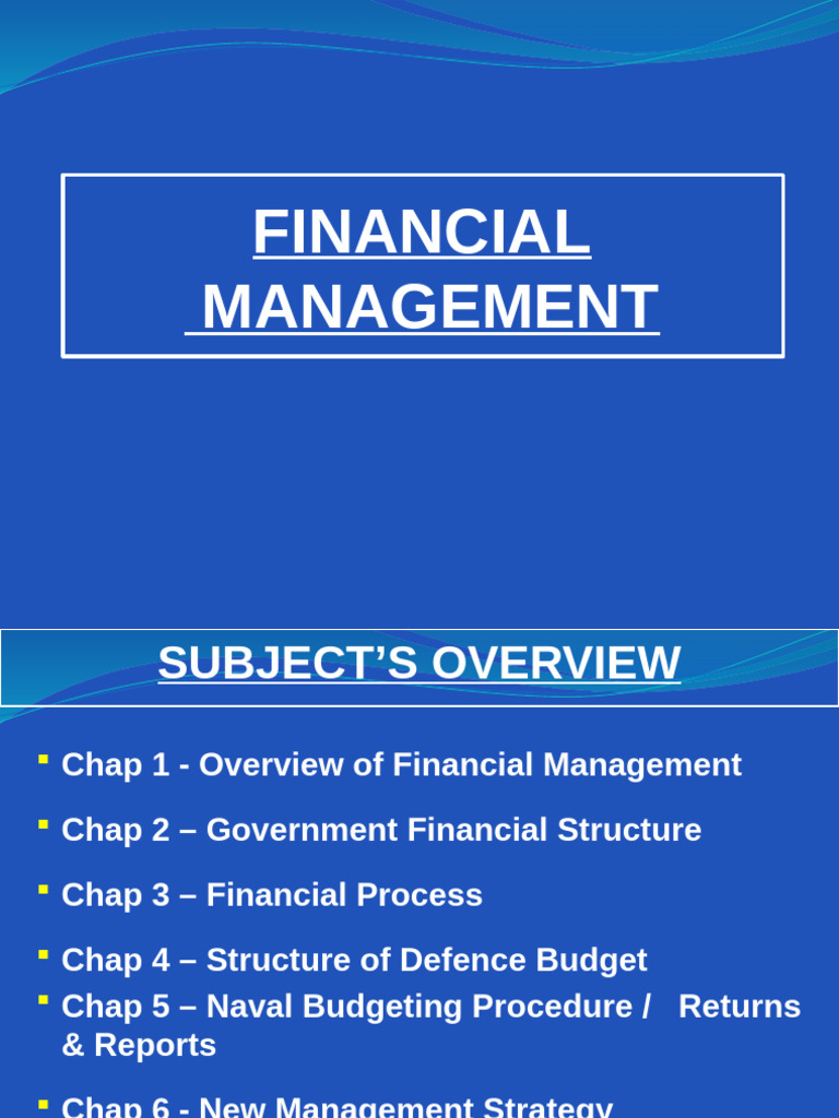 Financial Management in Defence Budgeting | PDF | Budget | Government