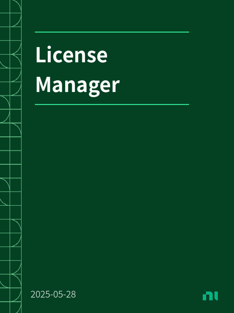 NI License Manager User Manual | PDF | Software | Command Line Interface