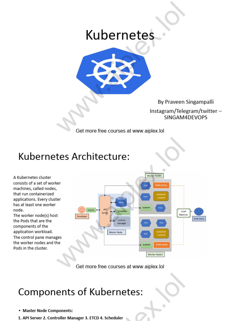 Kubernetes Architecture Overview | PDF | Software Engineering ...