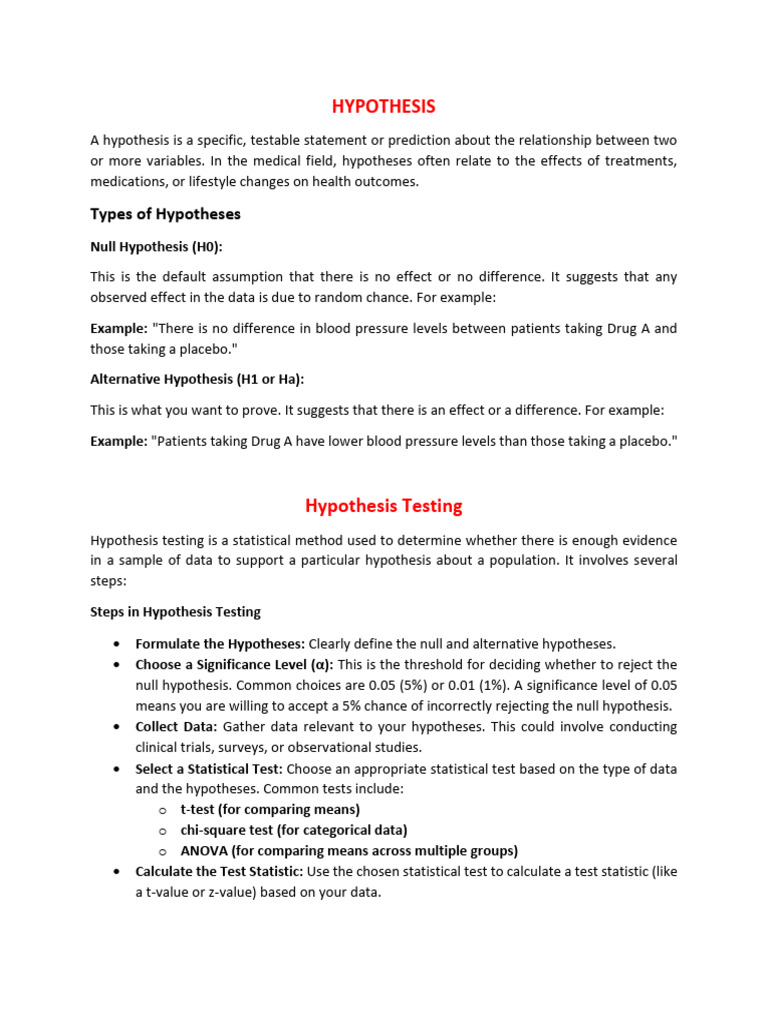 Understanding Null Hypothesis Testing | PDF | Student's T Test | P Value