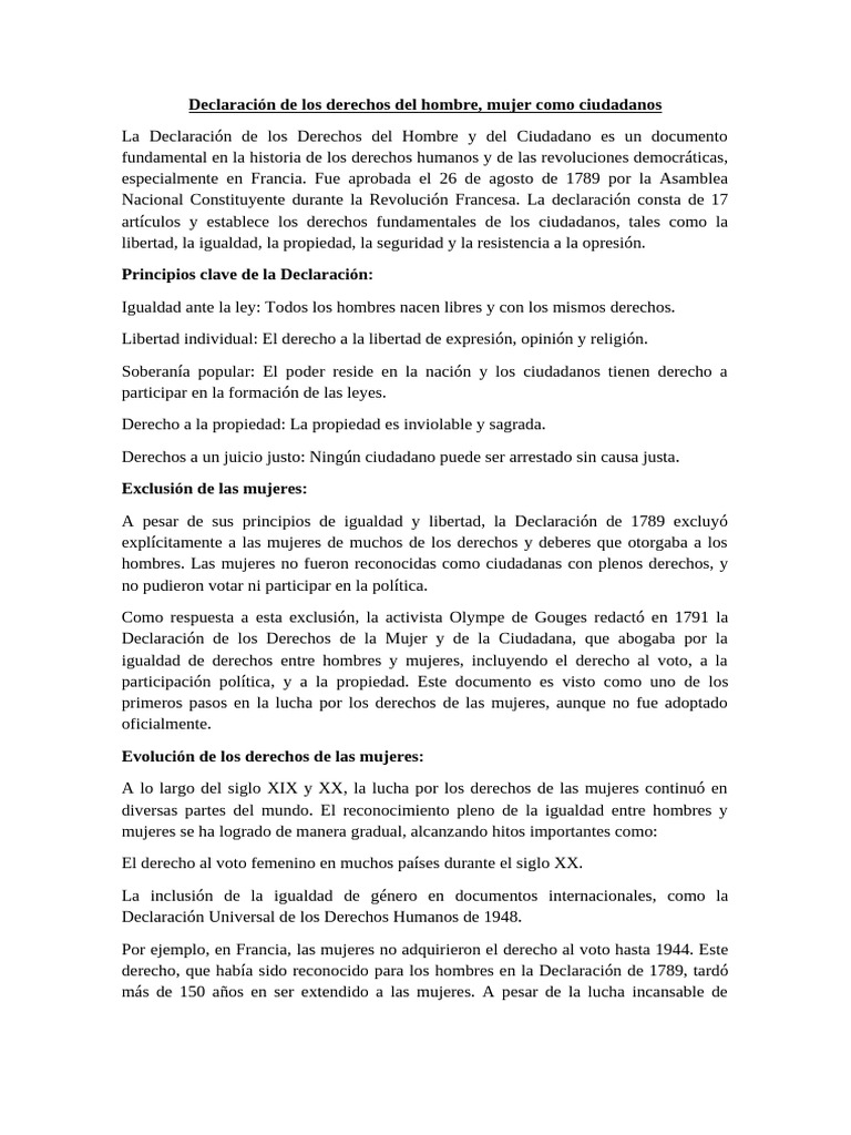 Derechos de la Mujer y Ciudadanía | PDF | Igualdad social | Mujer