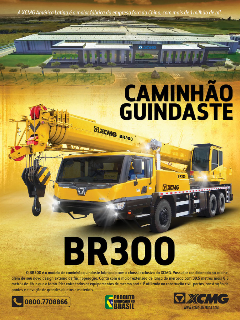 Guindaste BR300 da XCMG: Especificações e Uso | PDF | Engenharia Civil ...