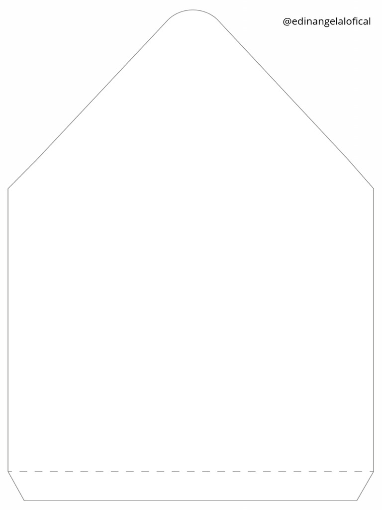 Molde Caixa Envelope Grande PDF | PDF