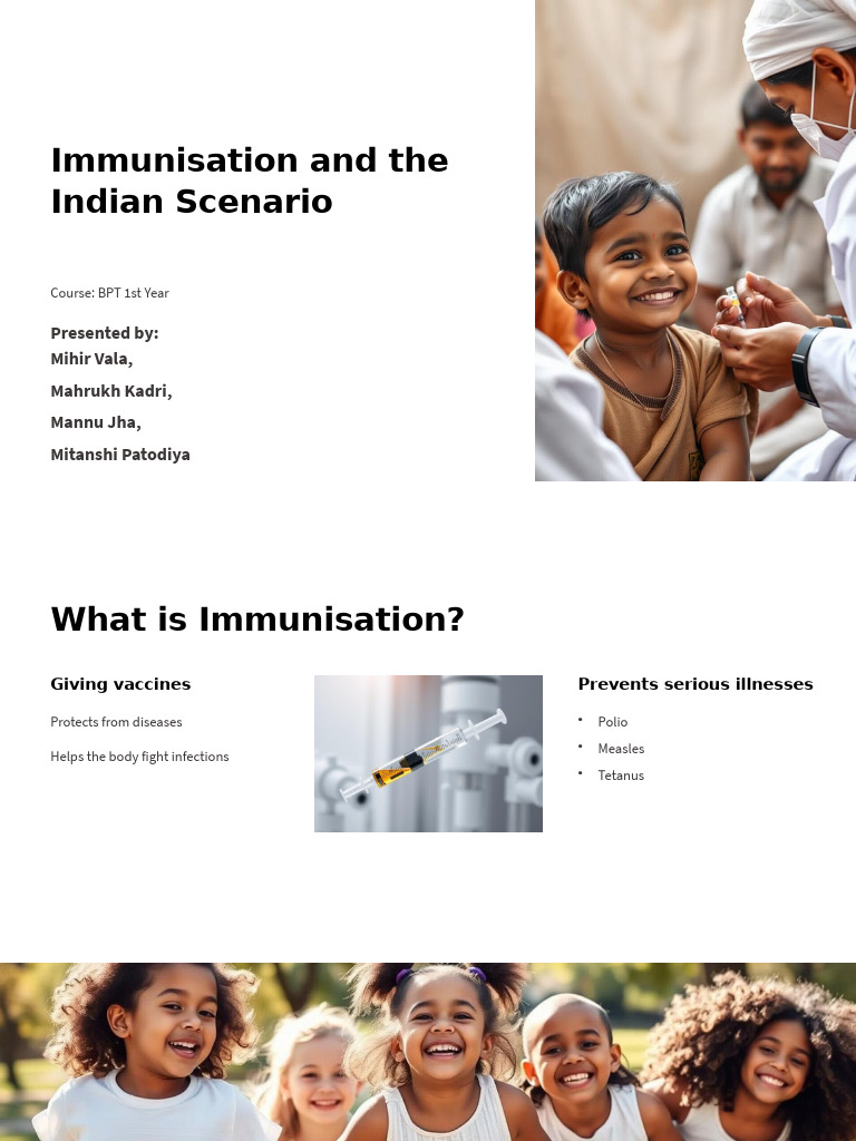 Immunisation and The Indian Scenario | PDF