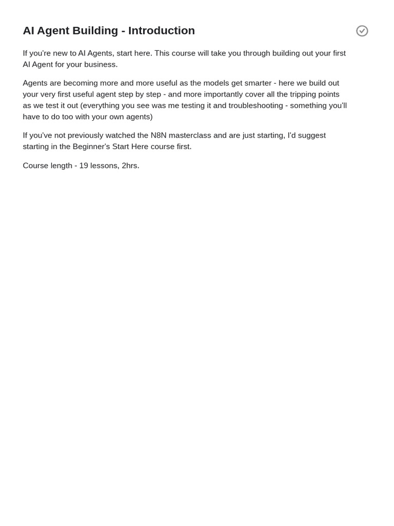 AI Agent Building: Step-by-Step Guide | PDF