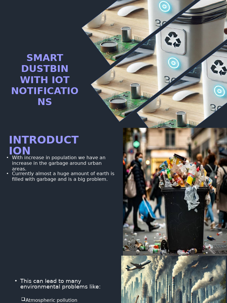 IoT-Enabled Smart Dustbin Features | PDF | Html | Internet Of Things