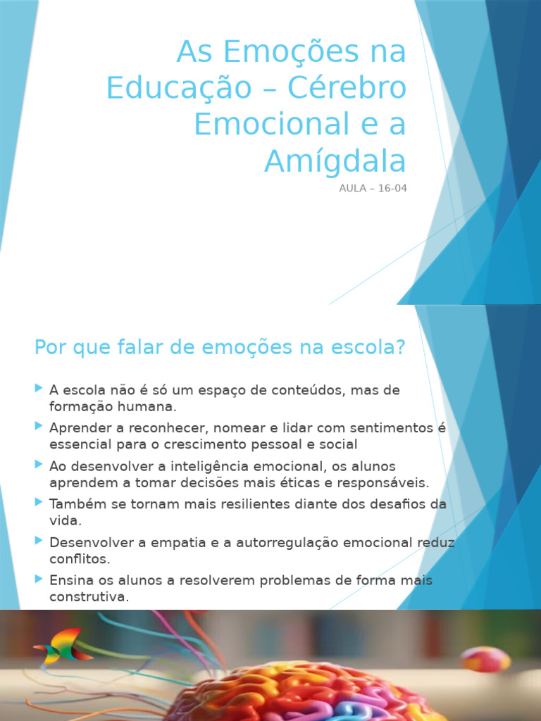 Emoções na Educação e Aprendizagem | PDF | Emoções | Aprendizado