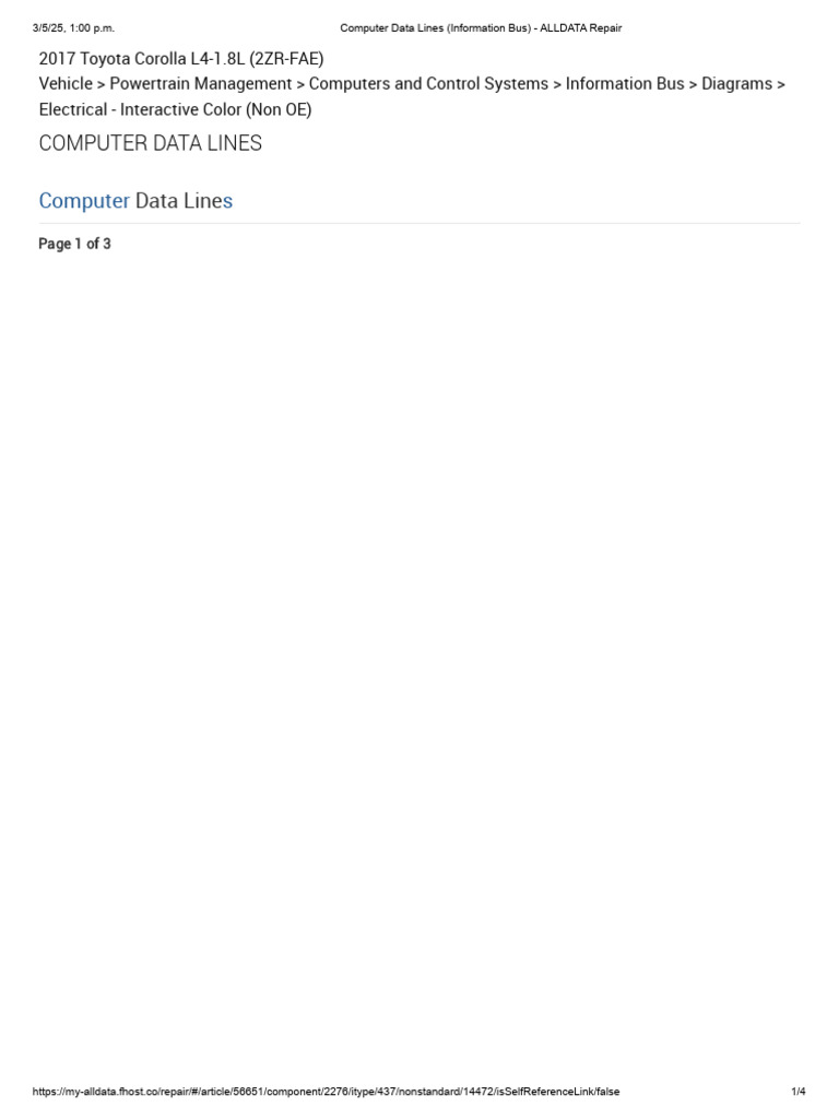 Toyota Corolla 2017 Data Lines Guide | PDF | Transportation Engineering ...