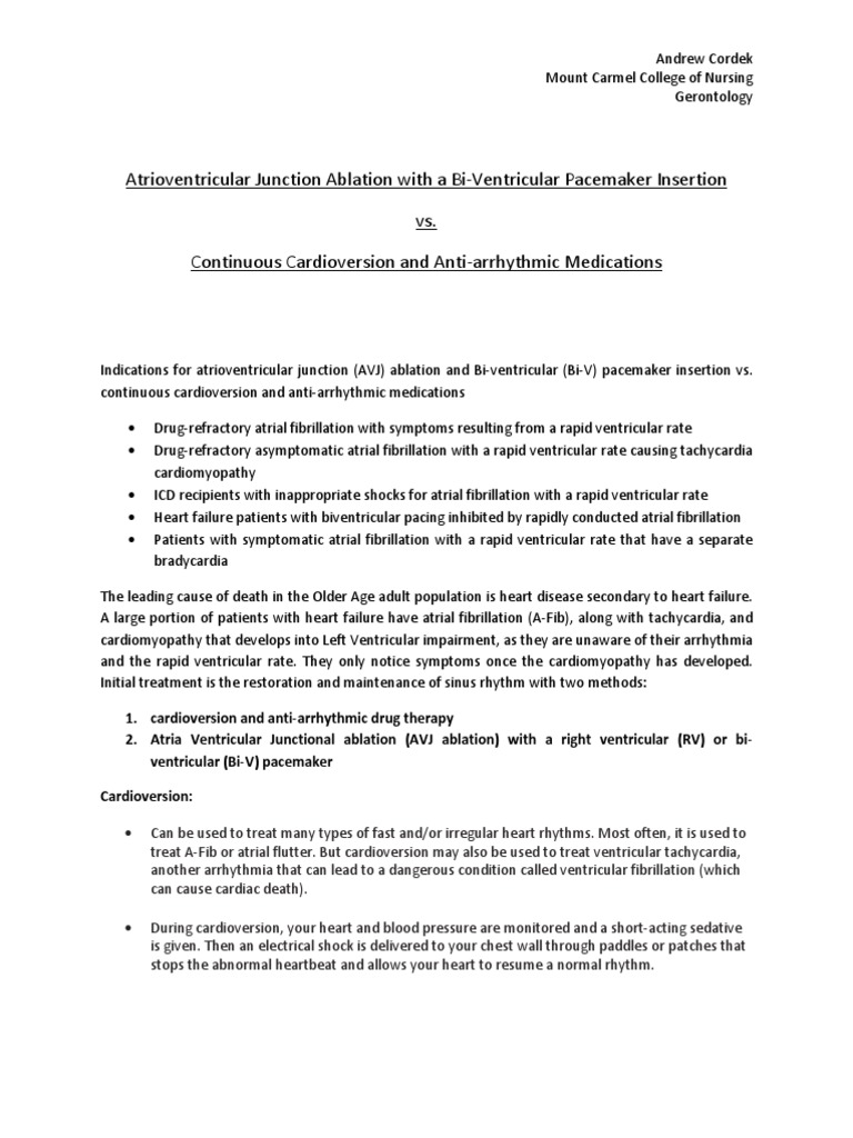 Avj Ablation – Node Ablation Pacemaker – HGSMQY