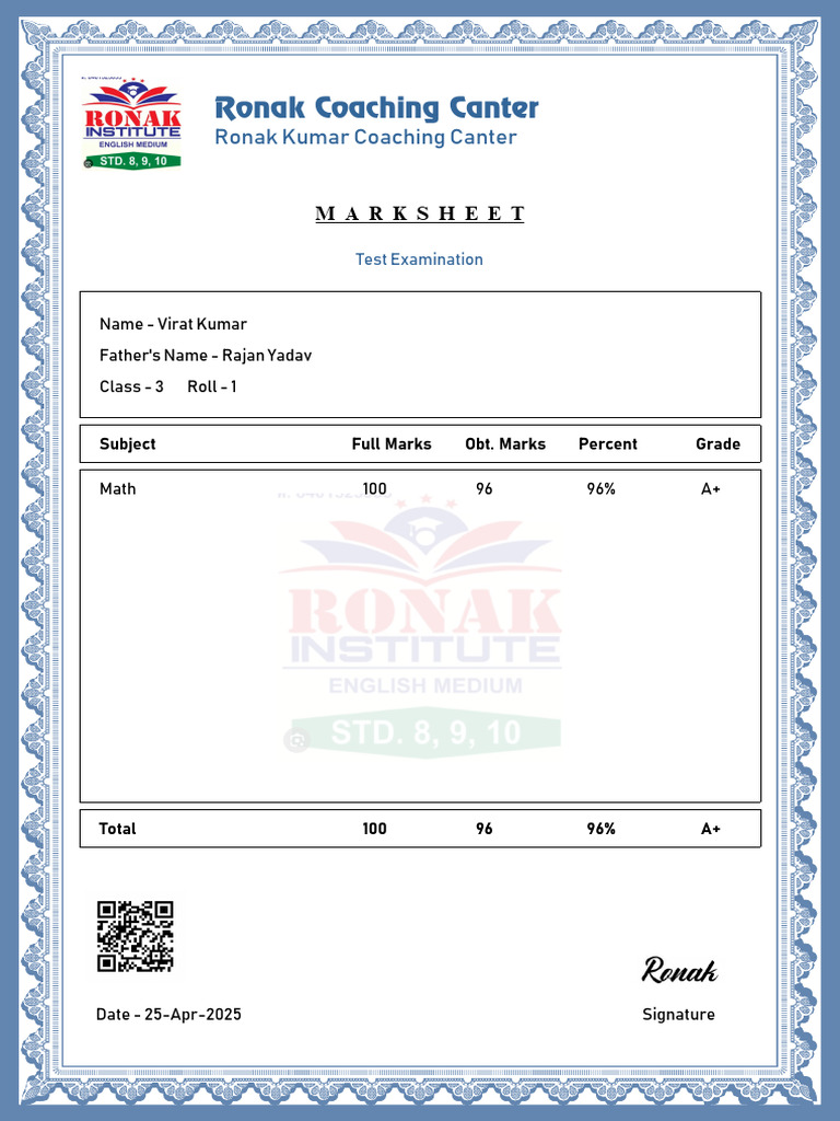 Markshhet_Virat Kumar | PDF