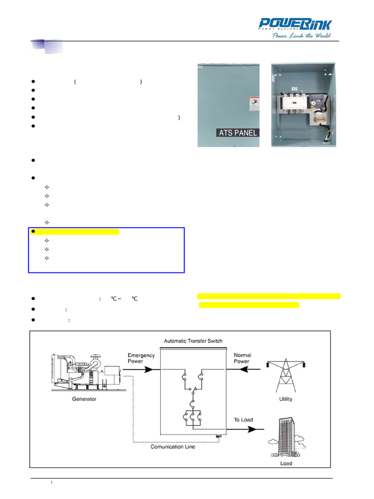 ATS (Zero Position Cabality) | PDF | Switch | Electrical Engineering