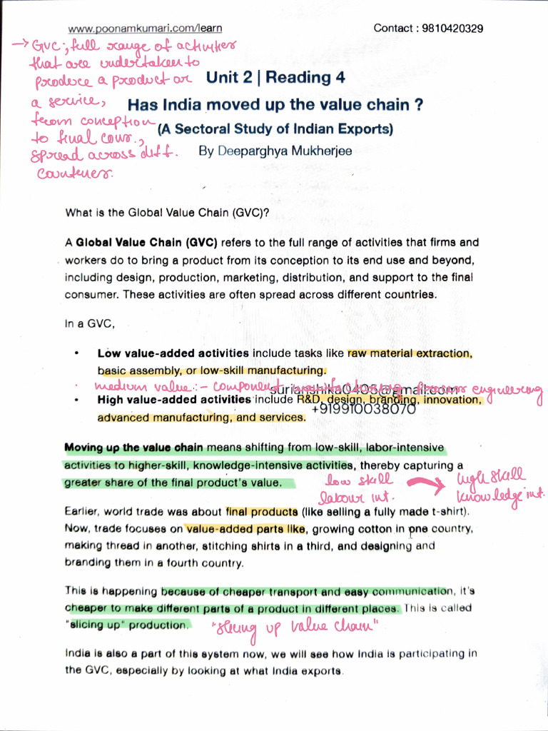 Unit 2 Global Value Chain | PDF | Economies | Business