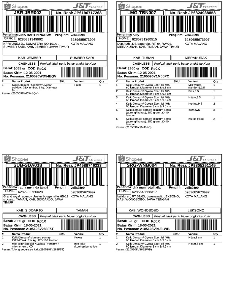 Senin 20 Mei 2021 JNT | PDF