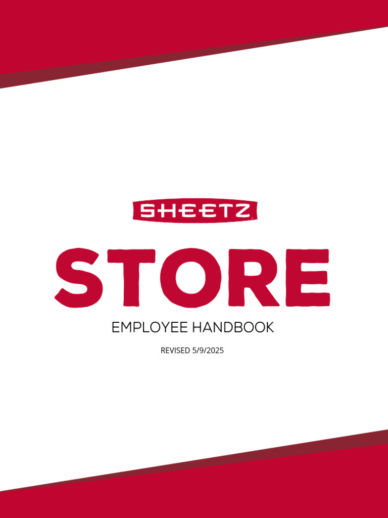 Sheetz Employee Handbook Overview | PDF | Fundraising | Employment