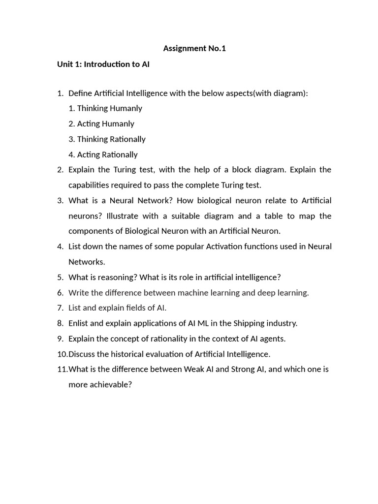 Assignment No.1 | PDF