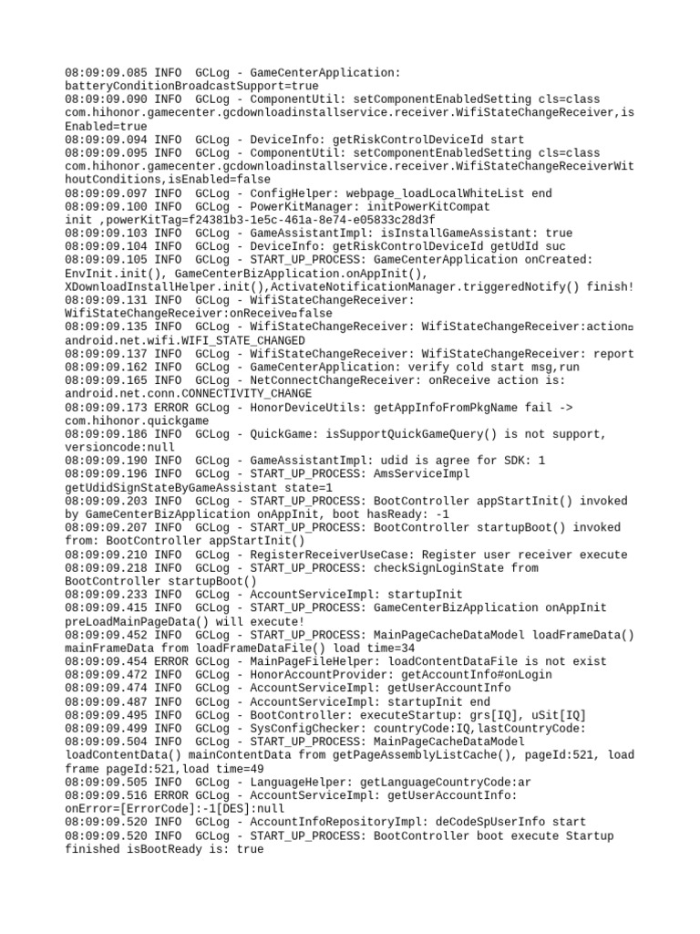 GameCenter Application Log Analysis | PDF | Communications Protocols ...