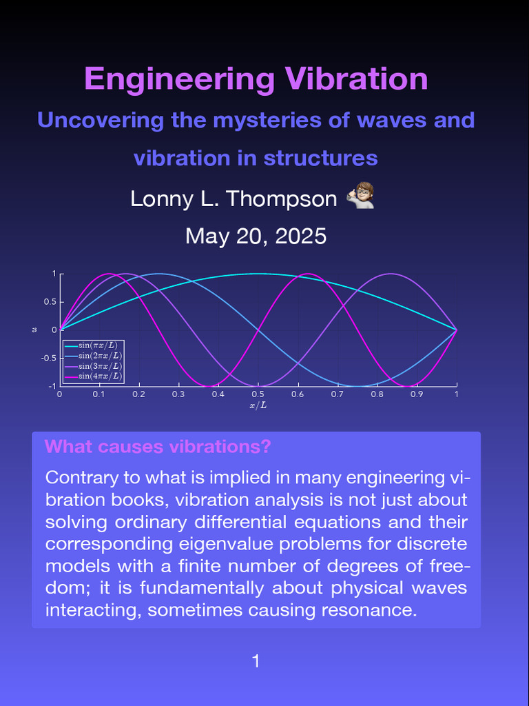 Engineering Vibration of Continuous Structures | PDF | Normal Mode ...