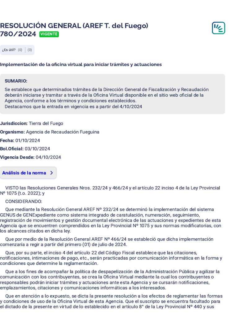 Implementación Oficina Virtual AREF | PDF | Usuario (informática ...