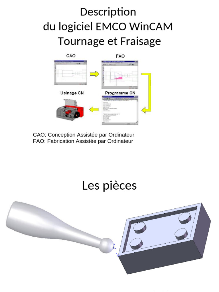 Logiciel EMCO WinCAM : CAO/FAO | PDF | Conception assistée par ...