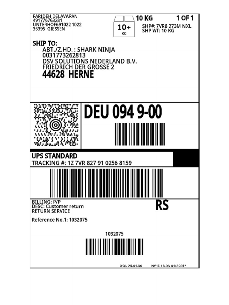 Return Label | PDF