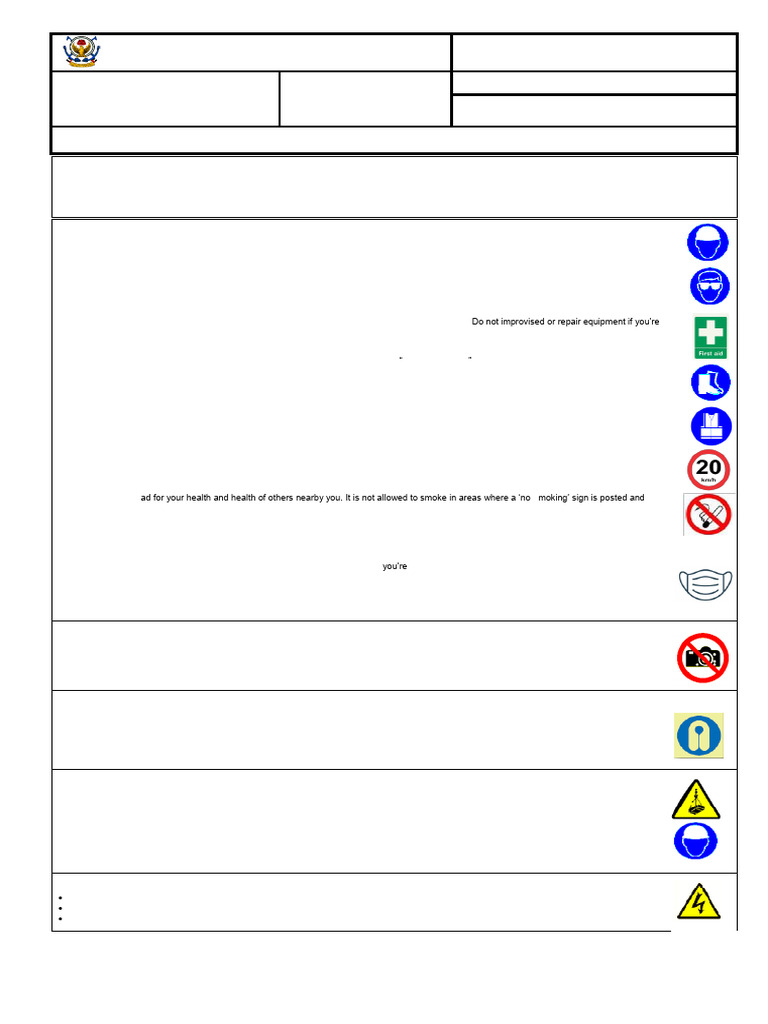 Project HSE Induction Program | PDF | Waste | Emergency