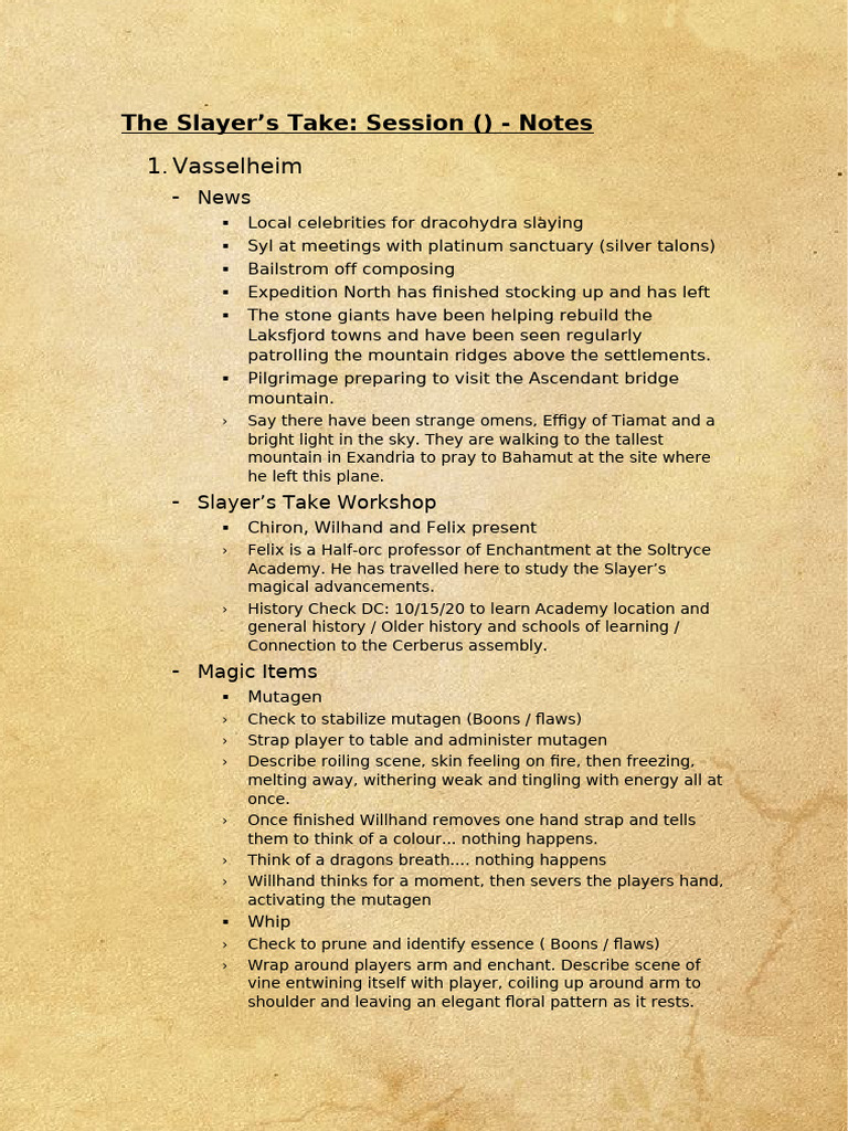 Session 18 Notes | PDF