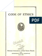 1924 Code of Ethics of The National Association of REALTORS®