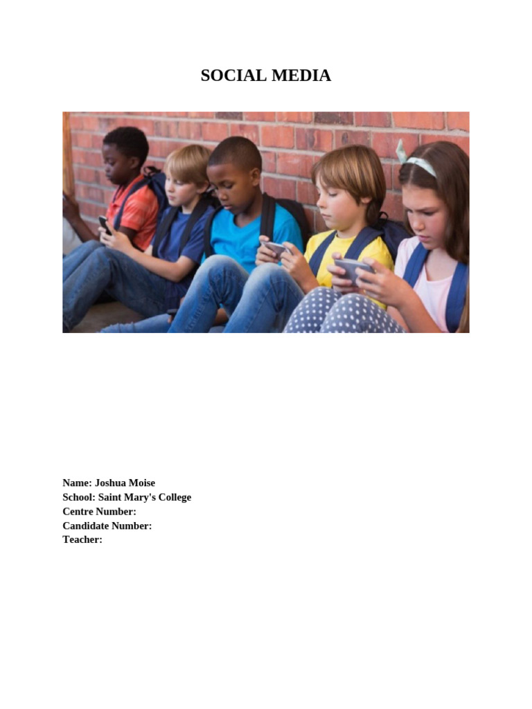 Impact of Social Media on Students | PDF