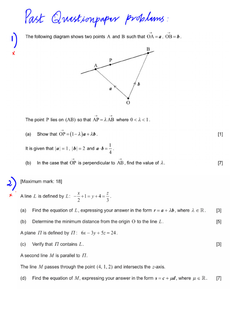 Vectors Additional Questions | PDF